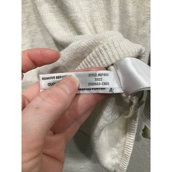 Madewell Palmdale Linen Blend Colorblock Stripe Sweater XS Coastal Indie Minimal - Picture 6 of 7